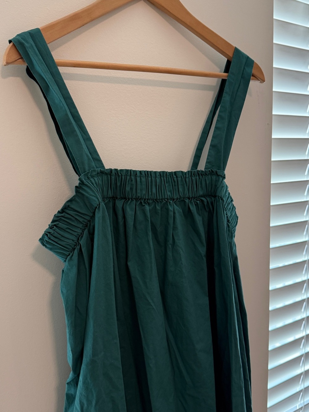 GAP Teal Green Tie-Back Babydoll Dress